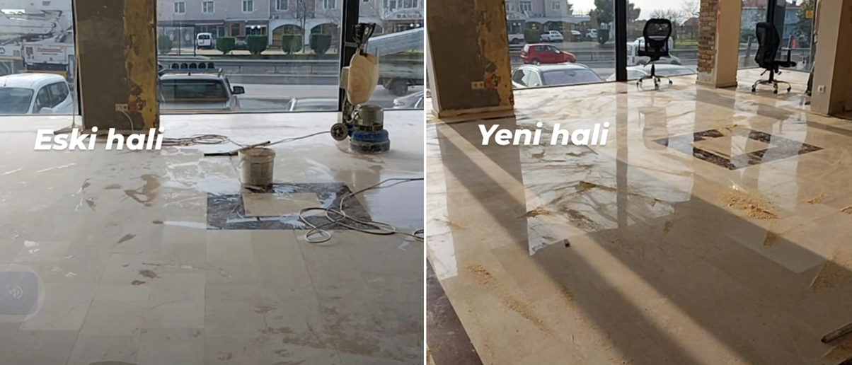Zemin Silim ve Cila Öncesi Sonrası