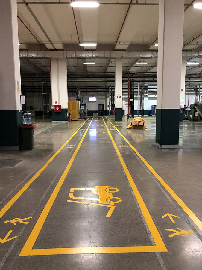 Capacity Epoksi - Fabrika Yol İşaretleme Sistemi